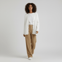 Locker Geschnittener Cardigan Mit Knopfleiste - Jamila
