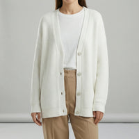 Locker Geschnittener Cardigan Mit Knopfleiste - Jamila