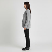 Locker Geschnittener Cardigan Mit Knopfleiste - Jamila