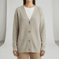 Locker Geschnittener Cardigan Mit Knopfleiste - Jamila