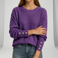 Locker Geschnittener Strickpullover - Charlotta