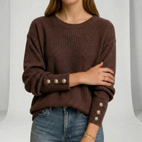 Locker Geschnittener Strickpullover - Charlotta