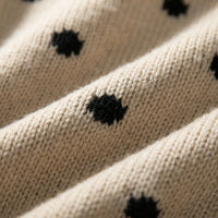 Locker Sitzender Pullover Mit Punktmuster - Sahra