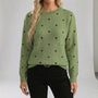 Locker Sitzender Pullover Mit Punktmuster - Sahra