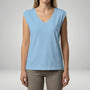 Lockeres V-Ausschnitt-Shirt - Nadine
