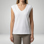 Lockeres V-Ausschnitt-Shirt - Nadine