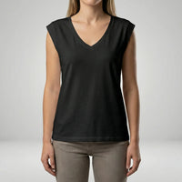 Lockeres V-Ausschnitt-Shirt - Nadine