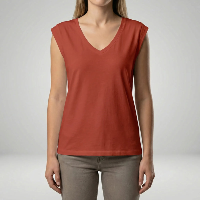 Lockeres V-Ausschnitt-Shirt - Nadine