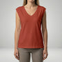 Lockeres V-Ausschnitt-Shirt - Nadine