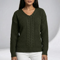 Lockergeschnittener Langarm-Pullover - Carla