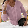 Lockergeschnittener Langarm-Pullover - Carla