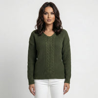 Lockergeschnittener Langarm-Pullover - Carla