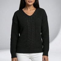 Lockergeschnittener Langarm-Pullover - Carla