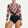 Long-Sleeve Cut-Out Swimsuit - Vespira