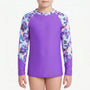 Long-Sleeved Rash Guard For Girls - Velyra
