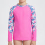 Long-Sleeved Rash Guard For Girls - Velyra