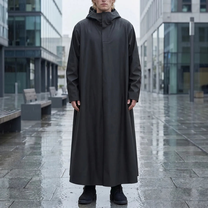 Long Hooded Riding Rain Jacket -  Drizlecape