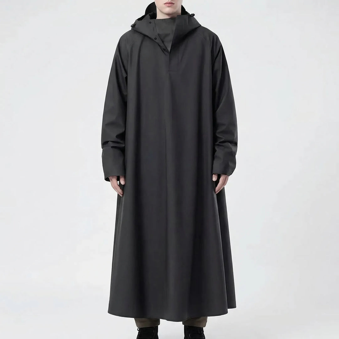 Long Hooded Riding Rain Jacket -  Drizlecape