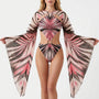 Long Sleeve Cutout Monokini - Tropina