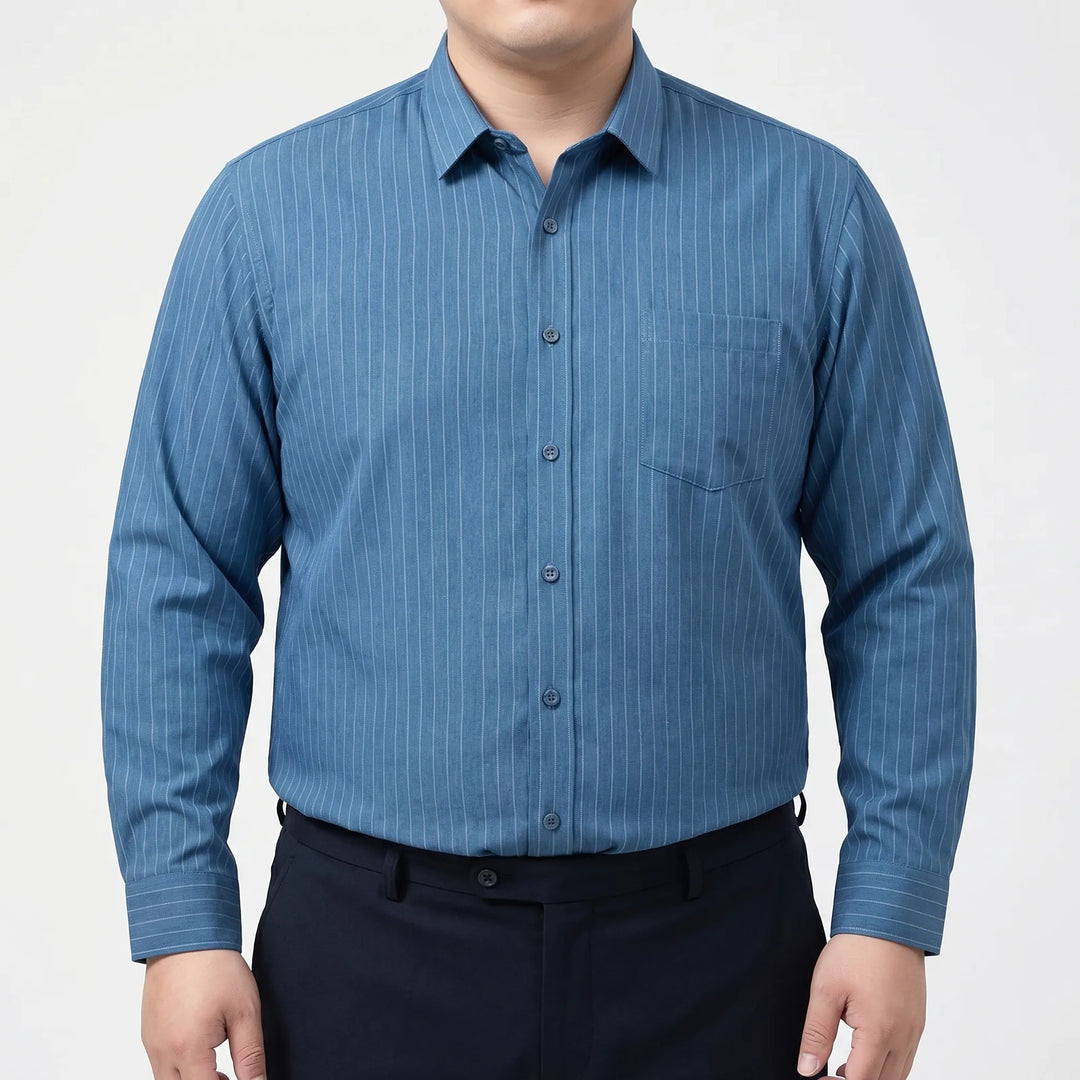 Long Sleeve Relaxed Fit Button-Up Shirt - Donnie