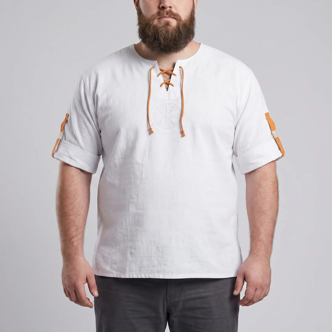 Long Sleeve Viking Embroidery Shirt - Brett