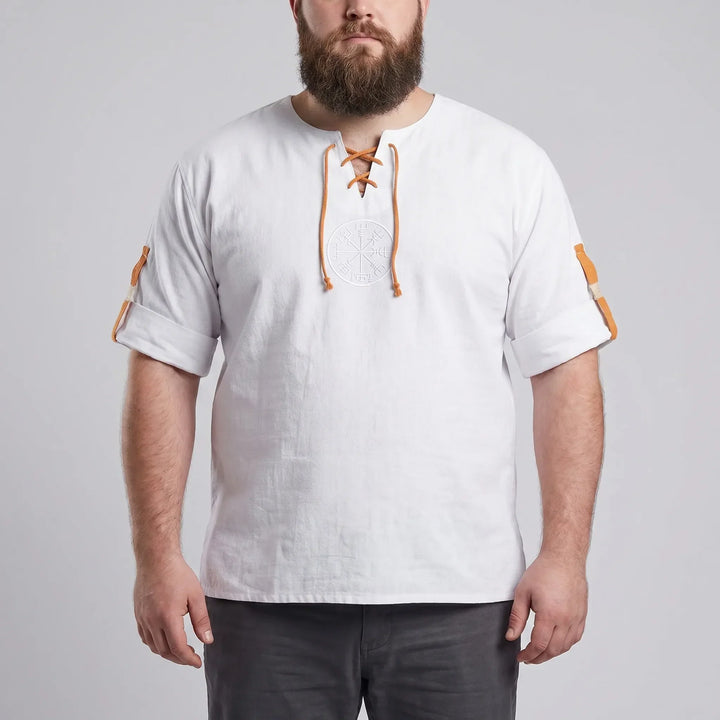 Long Sleeve Viking Embroidery Shirt - Brett