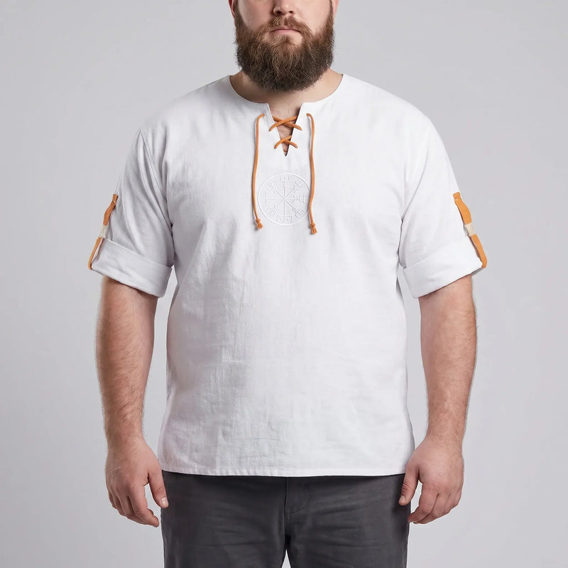 Long Sleeve Viking Embroidery Shirt - Brett