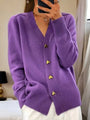Longline Cardigan with V-Neck and Heart-Shaped Buttons 3