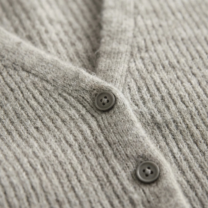 Longline-Cardigan Mit Knopfleiste - Lisann