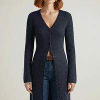 Longline-Cardigan Mit Knopfleiste - Lisann