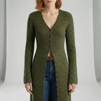 Longline-Cardigan Mit Knopfleiste - Lisann