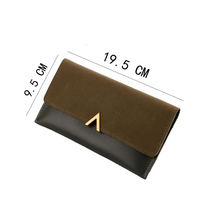 Veloursleder Geldbörse | Groß & Modern