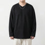 Loose Fit Long Sleeve V-Neck Tee - Steve