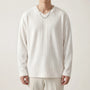Loose Fit Long Sleeve V-Neck Tee - Steve