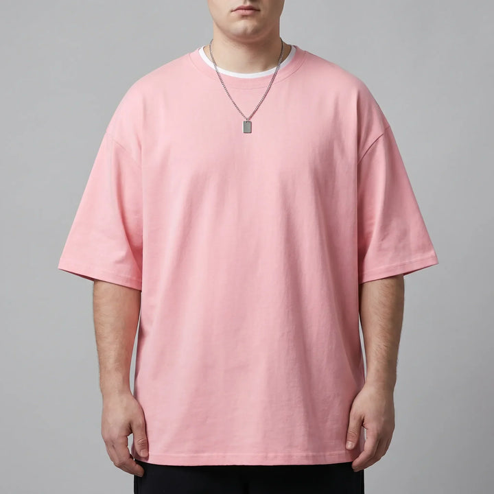 Loose Fit Solid Crew Neck Tee - Oscar