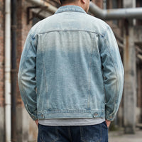 Loose Fit Zip-Up Denim Jacket - Dean