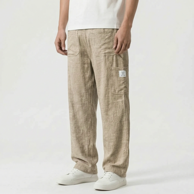 Loose Straight Leg Trousers -  Neal
