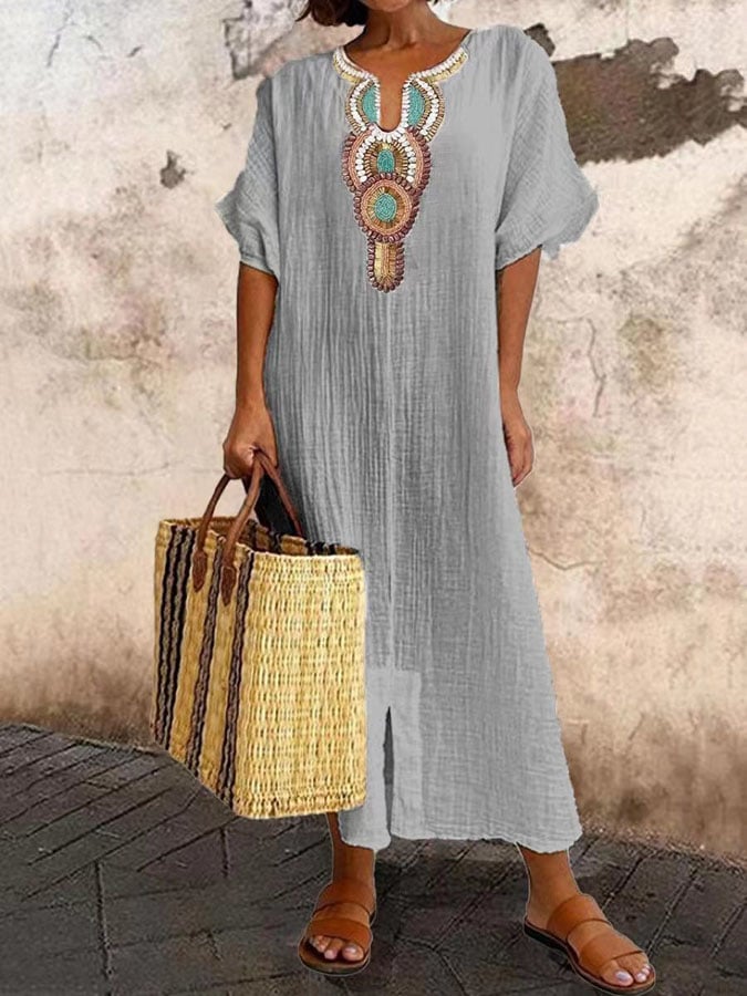 Maxi Zomerjurk met bandjes – Amira