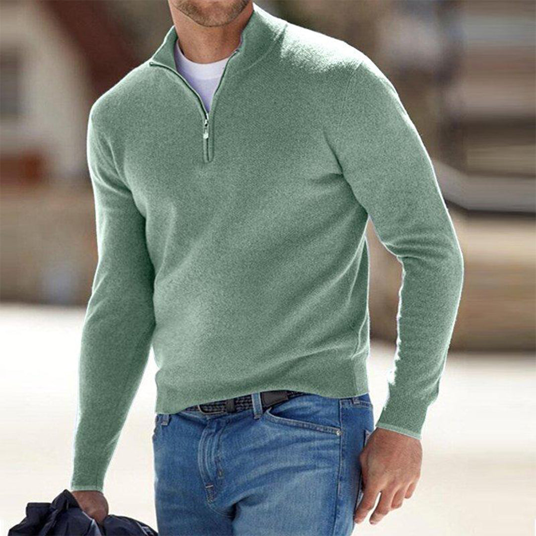 Herrenpullover mit Reißverschluss - Mason