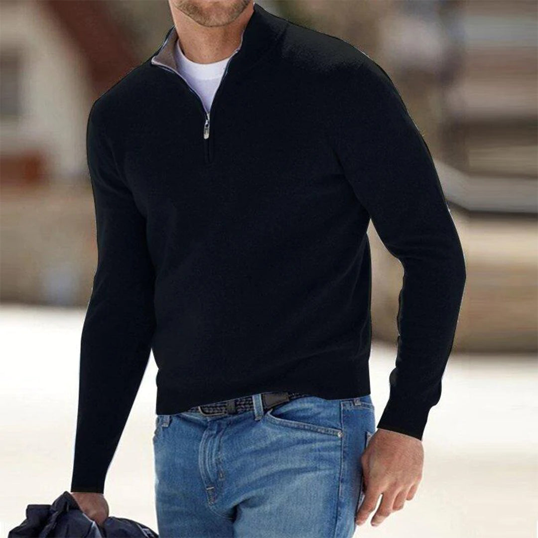 Herrenpullover mit Reißverschluss - Mason