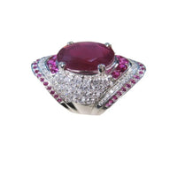 Zilveren Ring met Robijn – Seraphine