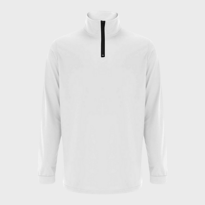 Bequemer Herrenpullover mit Reißverschluss und Niedrigem Kragen - Sven
