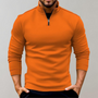 Bequemer Herrenpullover mit Reißverschluss und Niedrigem Kragen - Sven
