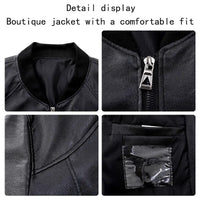 Bikerjacke| Leder-Bomberjacke