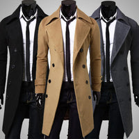 Britischer Trenchcoat| Winddichte Jacke mit doppelter Knopfreihe