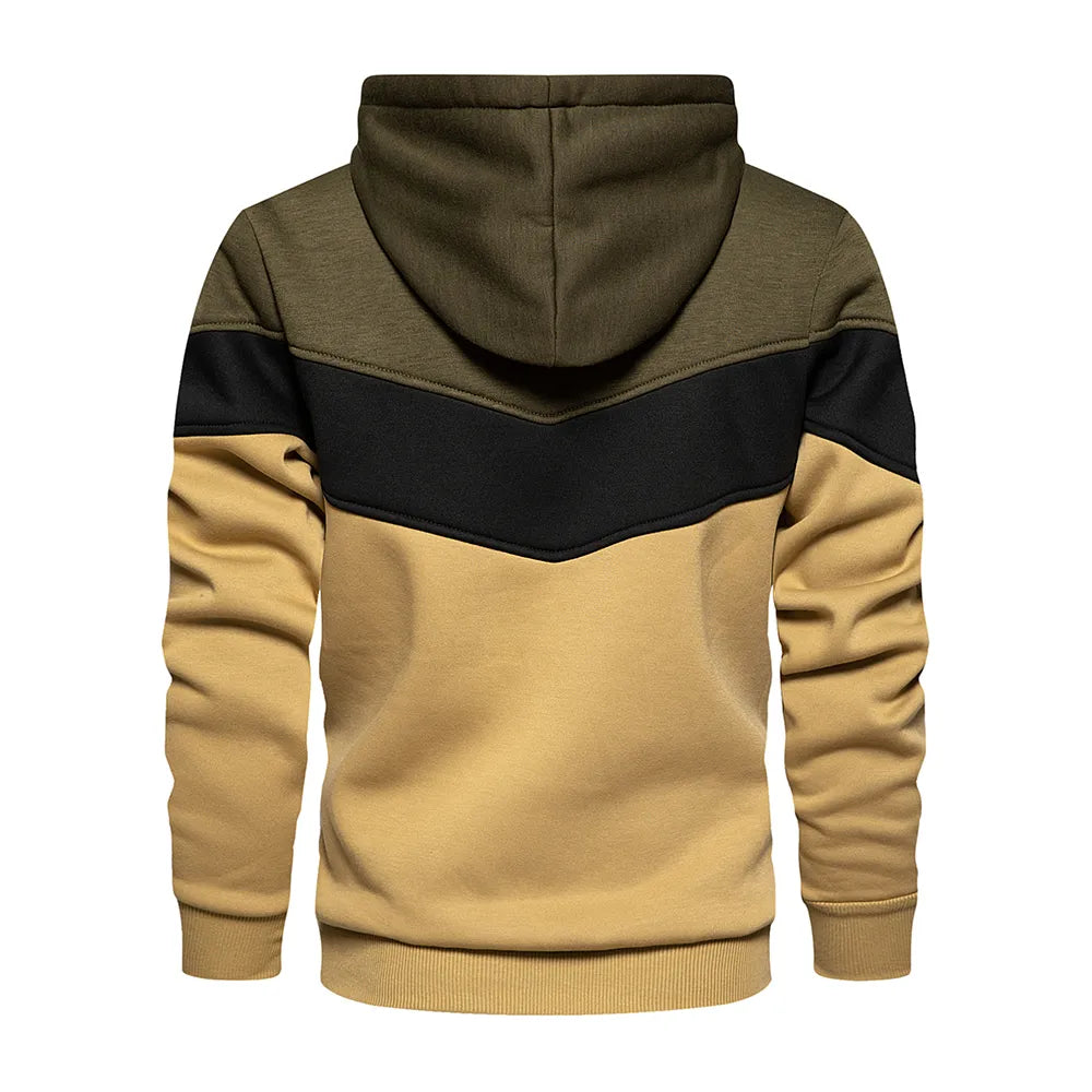 Patchwork Hoodie | Warme Fleece-Streetwear