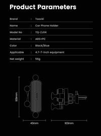 Car Holder | Op ventilatie gemonteerde mobiele telefoonstandaard
