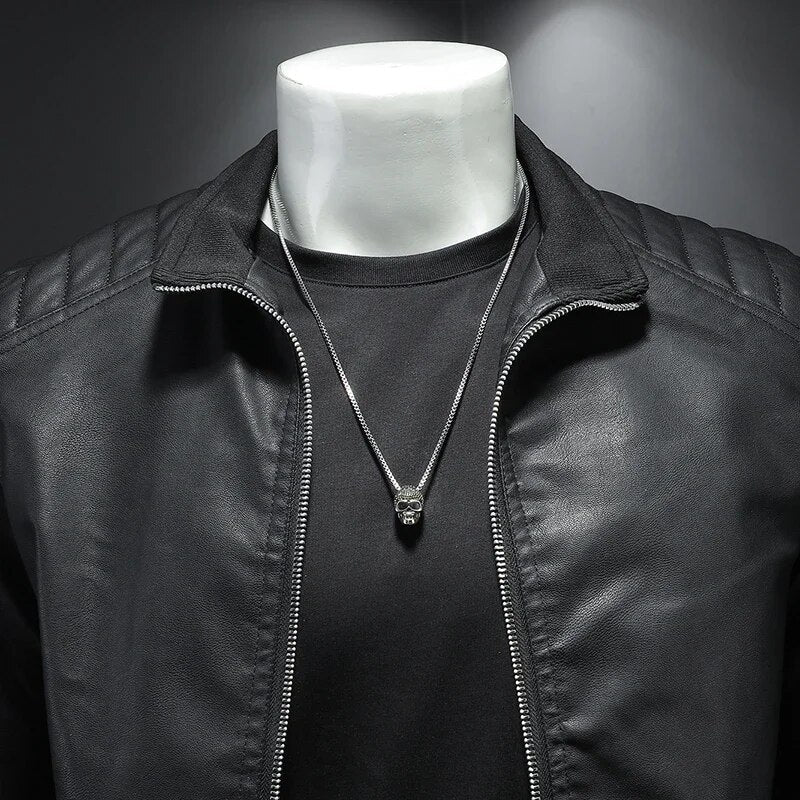 Bikerjacke| Leder-Bomberjacke