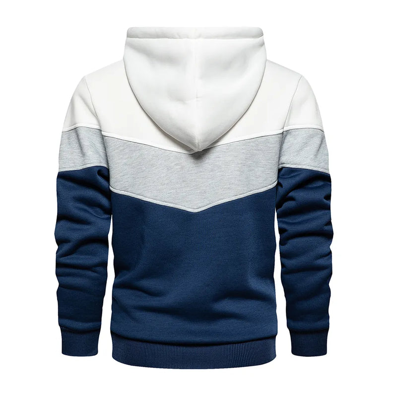 Patchwork Hoodie | Warme Fleece-Streetwear