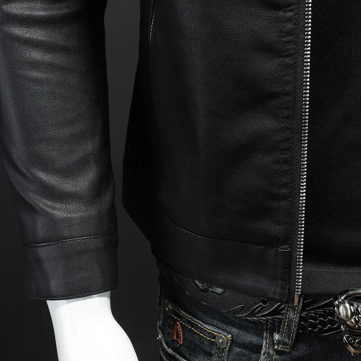 Bikerjacke| Leder-Bomberjacke